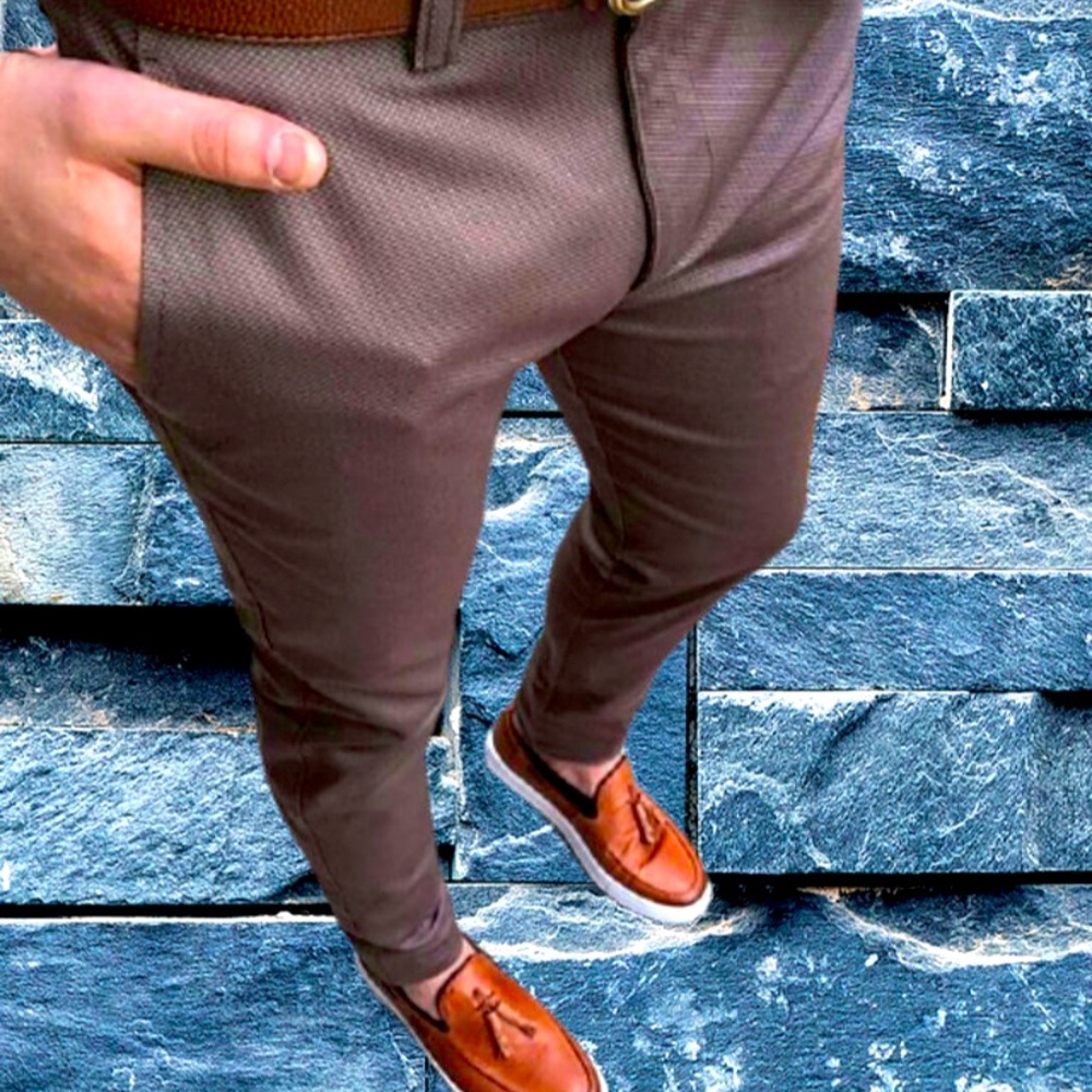 Brown dress pants